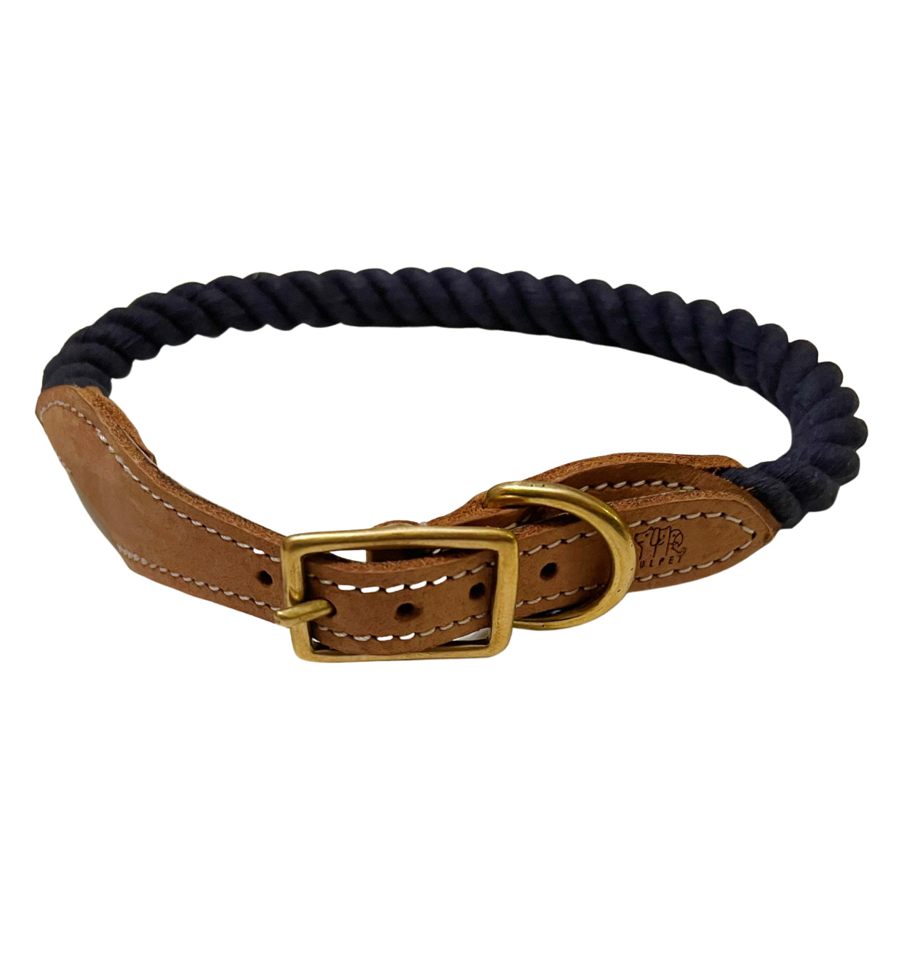 blu&ben Leather Dog Collar Soft & Durable Strong Waterproof Collars  Adjustable for Small Mudium Large Dogs Brown S
