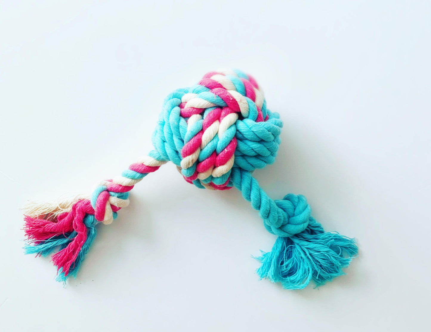 BULPET Dog Eco Friendly Sustainable Natural Cotton Handmade Pet Chewing Rope Ball Non-Toxic Toy
